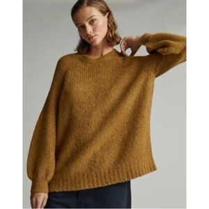 Everlane Women's Crew Neck Sweater in Warm Brown